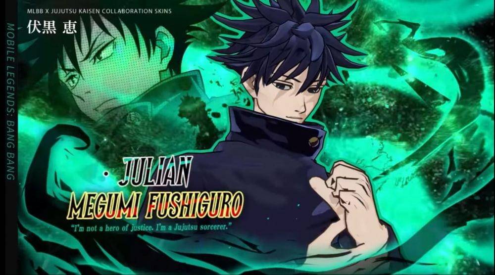 Julian dengan skin Megumi Fushiguro (dok. Moonton/Mobile Legends)