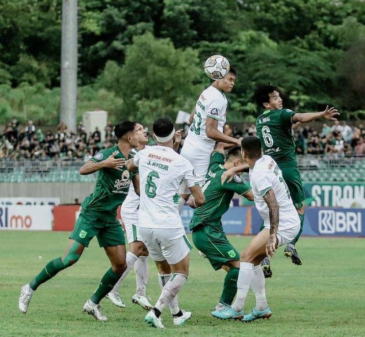 Pertandingan PSS lawan Pesebaya, Senin(13/2/2023).(Instagram/pssleman)