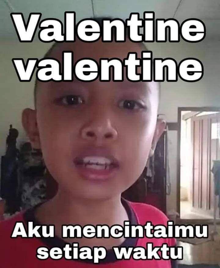 meme cinta gak cuma Valentine (twitter.com/elchantr3s)