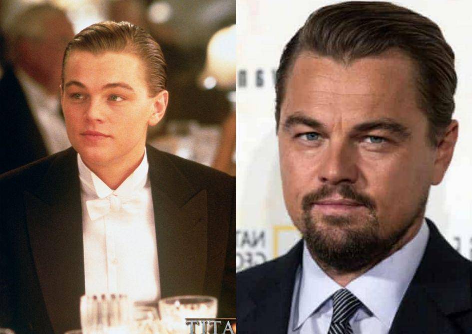 kolase potret transformasi Leonardo Dicaprio dulu vs kini (twitter.com/TitanicMovie | theguardian.com)