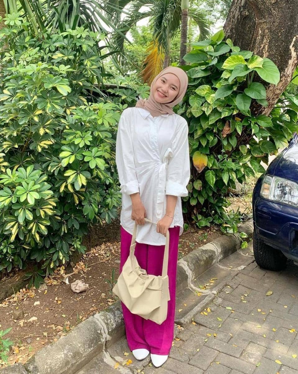 Padanan untuk busana kondangan ala Siska Amera (instagram.com/siskaamera)