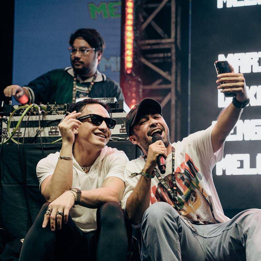 potret Hassan Alaydrus di festival musik (instagram.com/hassanalaydrus)