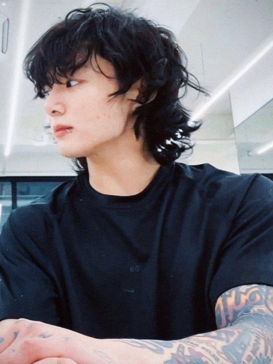 Rambut baru Jungkook BTS (Twitter.com/Ewellen1526/)