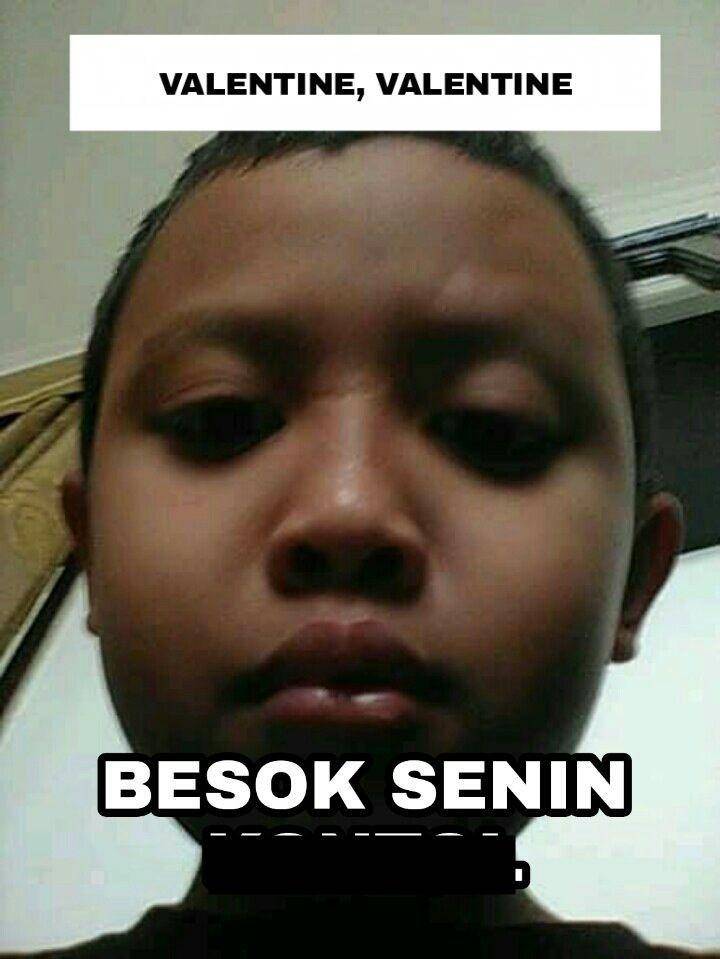 meme cinta gak cuma Valentine (twitter.com/halupulisi)