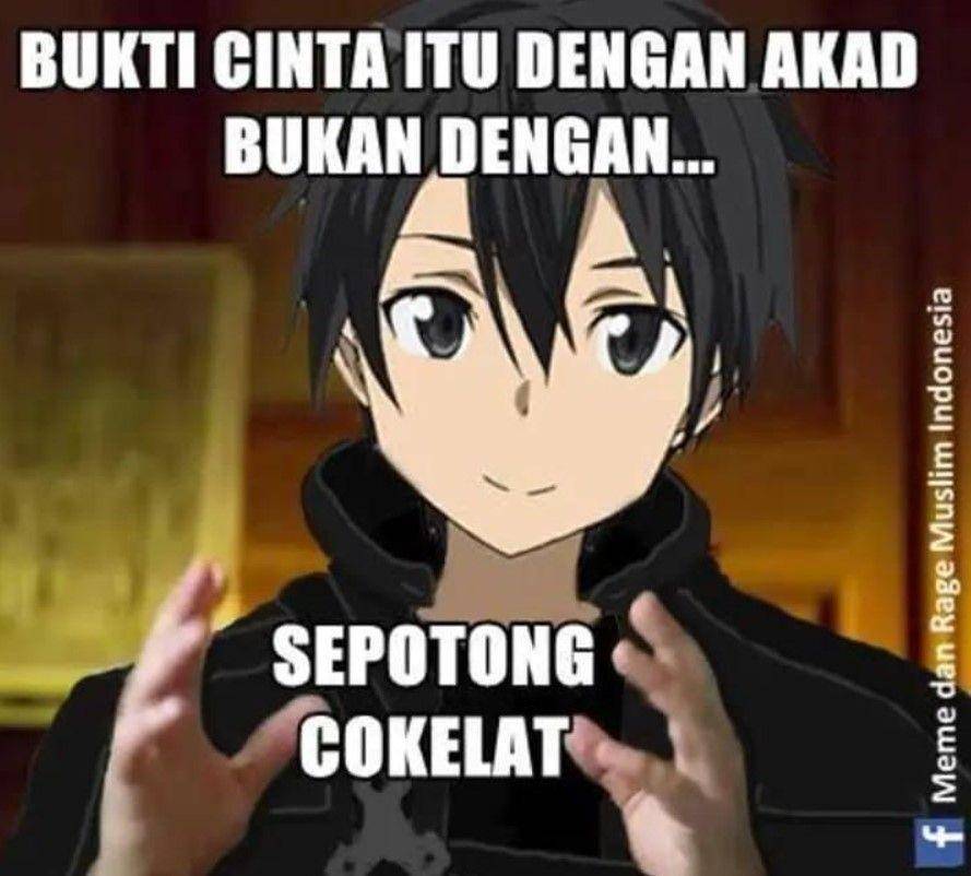 meme cinta gak cuma Valentine (facebook.com/memeragemuslim)