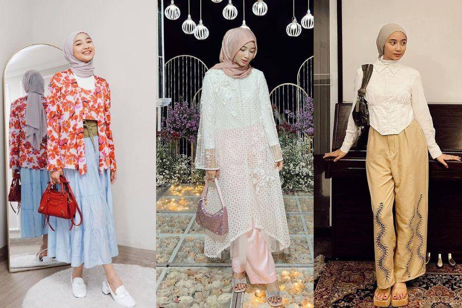 Baju kondangan ala Anselma (instagram.com/ansellmaputri)