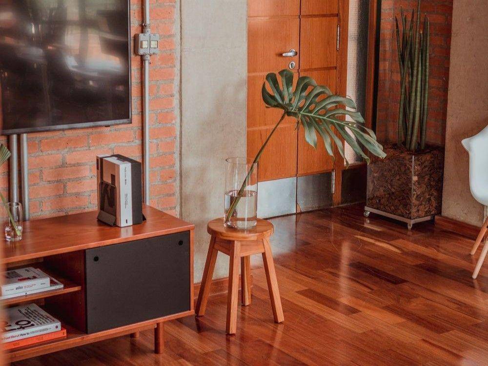 Ilustrasi rumah dengan interior knotty pine (unsplash.com/ Gláuber Sampaio)