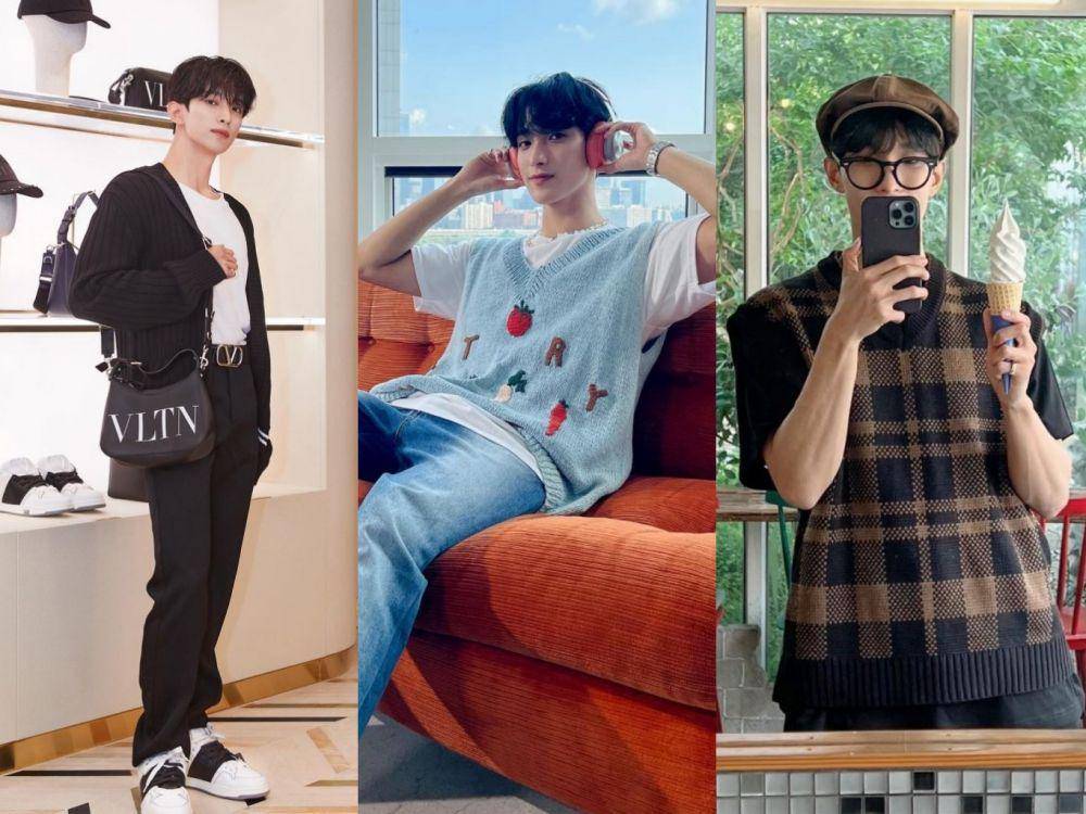 ide OOTD dengan knitwear ala DK SEVENTEEN (instagram.com/dk_is_dokyeom)