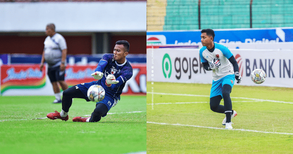 Kiper Persib Bandung, Teja Paku Alam - Kiper PSM Makassar, Reza Arya Pratama (Kolase Berbagai Sumber)