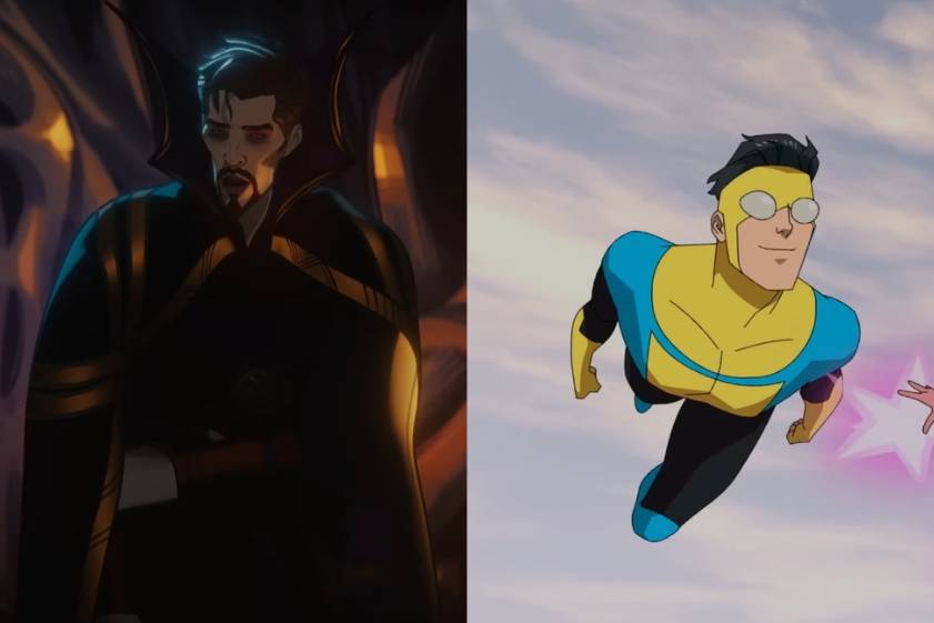 cuplikan serial What If (dok. Marvel Studios/What If) | cuplikan serial Invincible (dok. Amazon Studios/Invincible)
