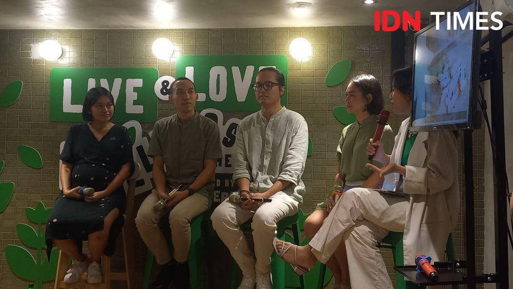 Talkshow "LIVE & LOVE, Wellness Gathering by Green Rabel" di Burgreens Menteng, Rabu (15/2/2023). (IDN Times/Aprodithe Kyrie)