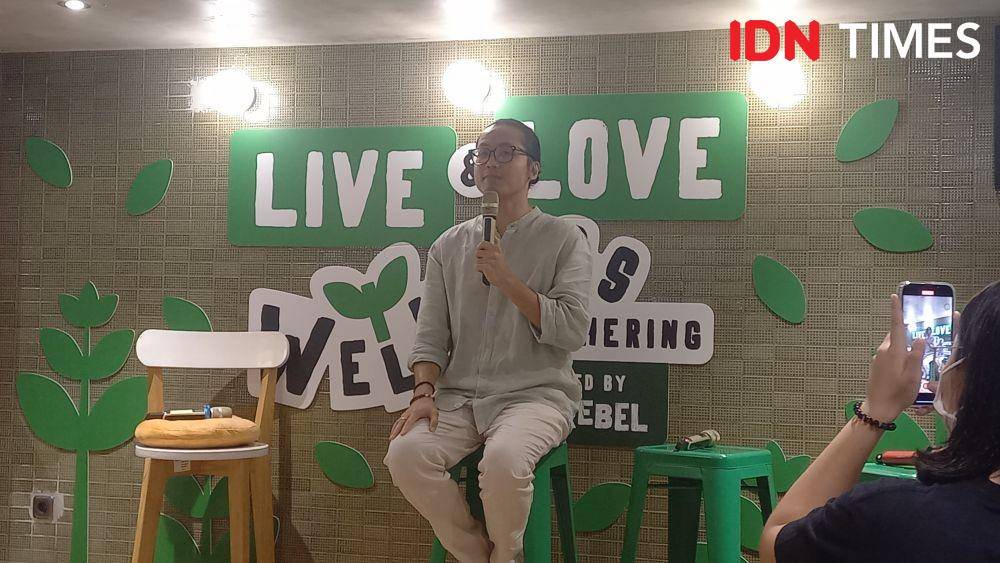 Talkshow "LIVE & LOVE, Wellness Gathering by Green Rabel" di Burgreens Menteng, Rabu (15/2/2023). (IDN Times/Aprodithe Kyrie)