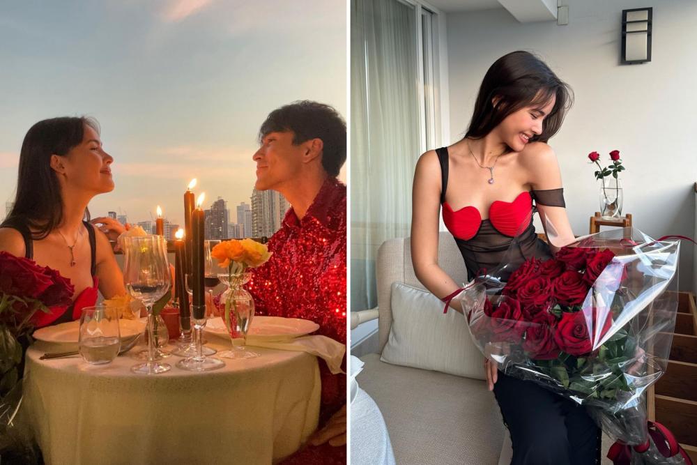10 Potret Yaya Urassaya dan Nadech Rayakan Valentine, Dinner di Rumah