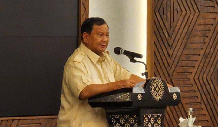 Batal ke Lotim, Prabowo Resmikan Sumur Bor Melalui Vicon