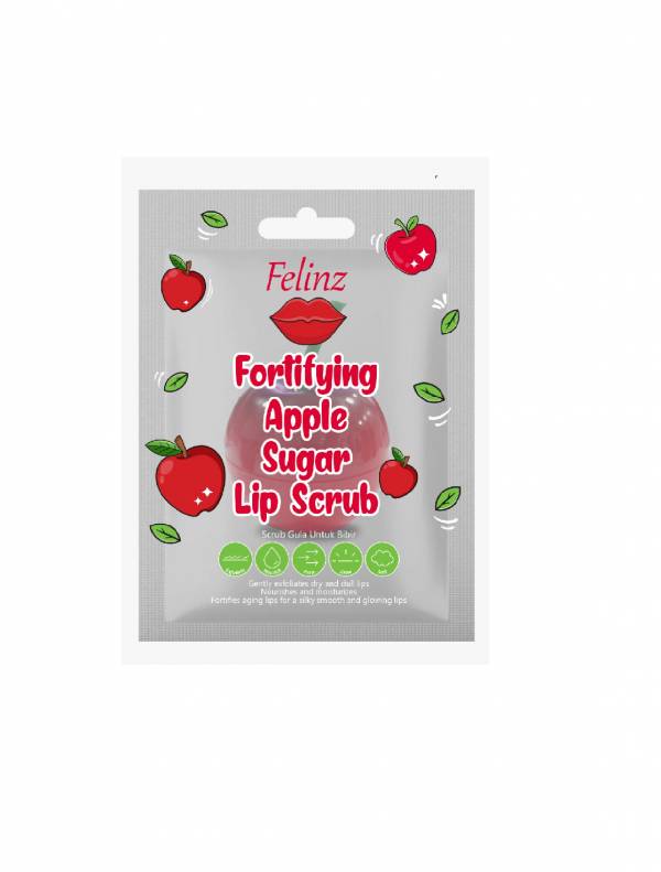 Felinz Sugar Lip Scrub Fortifying Apple  (dok. Felinz)