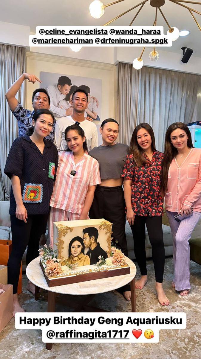 potret kejutan ulang tahun Raffi/Nagita (instagram.com/aanstory)