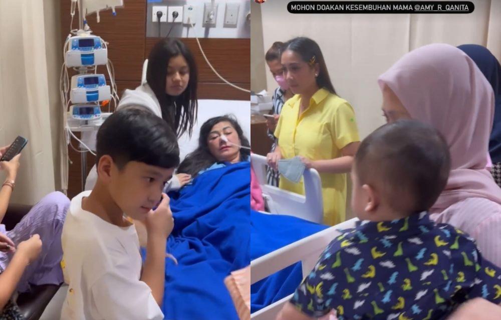 9 Potret Keluarga Raffi Ahmad Temani Mama Amy Qanita Operasi, Ramai!