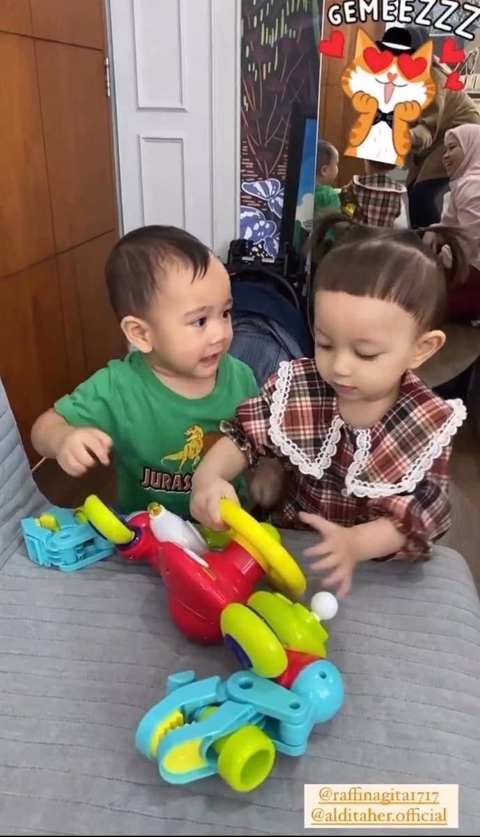 momen Cipung playdate sama Alusha (Instagram.com/nagita.fc)