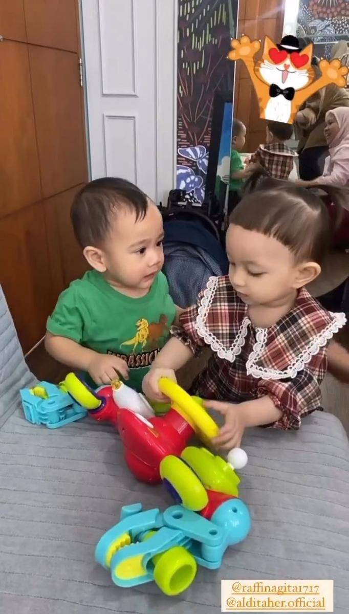 momen Cipung playdate sama Alusha (Instagram.com/nagita.fc)