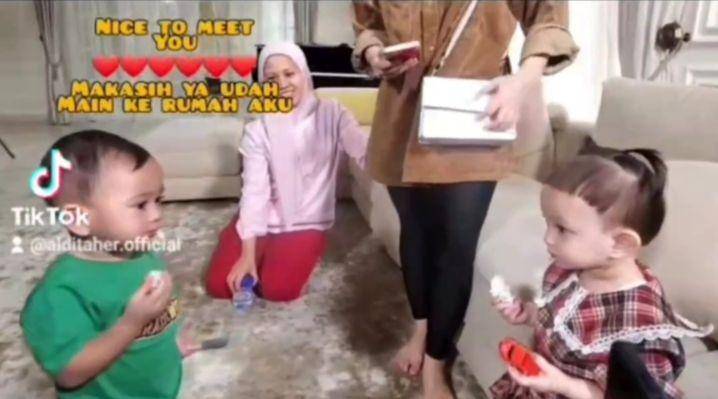 momen Cipung playdate sama Alusha (instagram.com/alditaher.official)