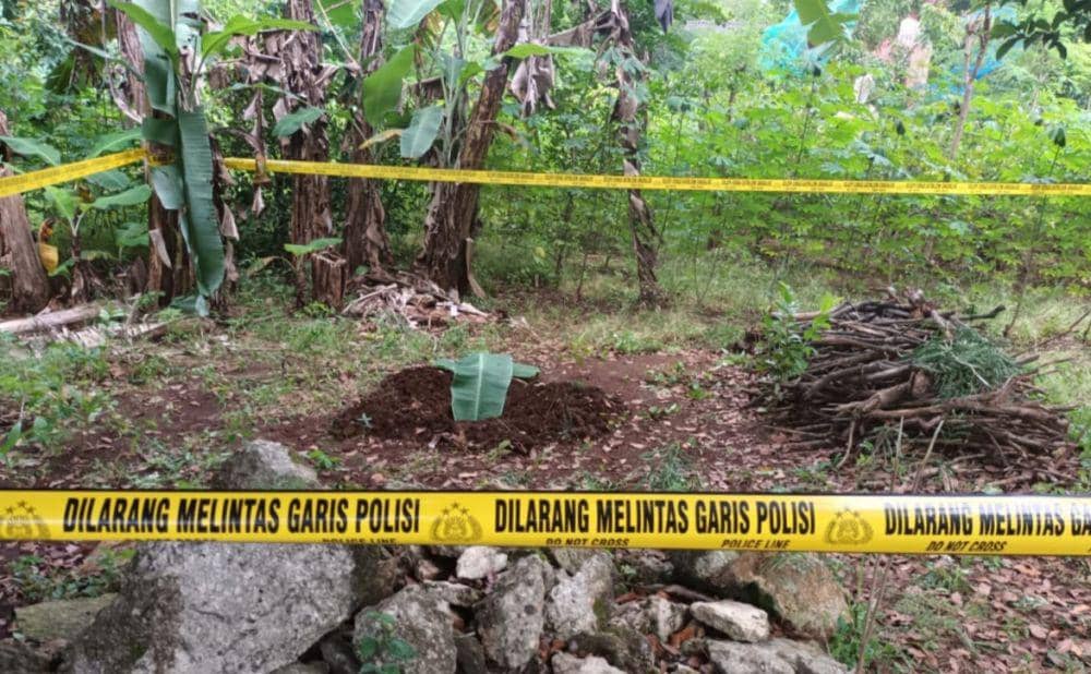 Warga Lamongan temukan jasad bayi terkubur di ladang. Dok Istimewa