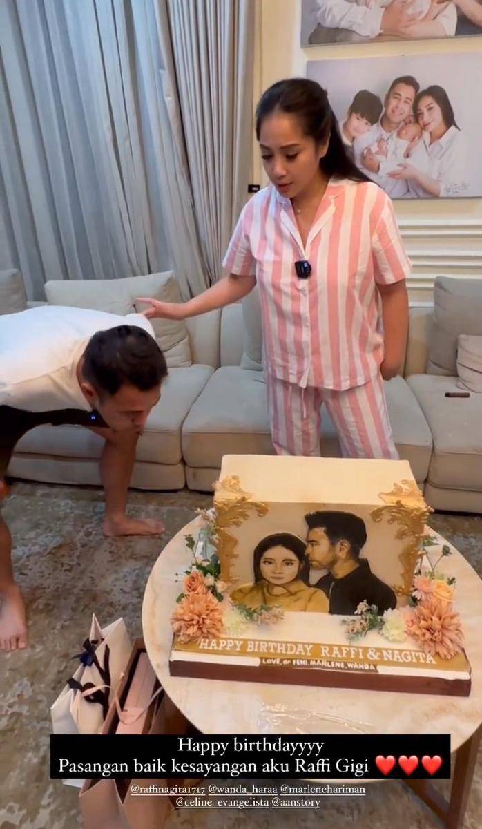 potret kejutan ulang tahun Raffi/Nagita (instagram.com/drfeninugraha.spgk)