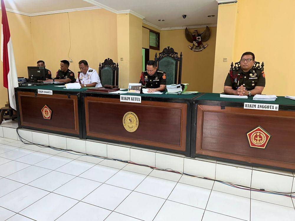 Majelis hakim pengadilan militer III-19 Jayapura, IDN Times/ Istimewa