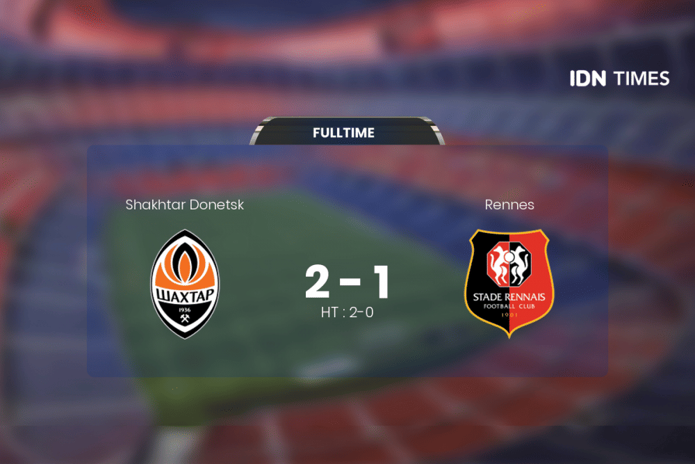 Shakhtar Donetsk Curi Poin Penuh Atas Rennes