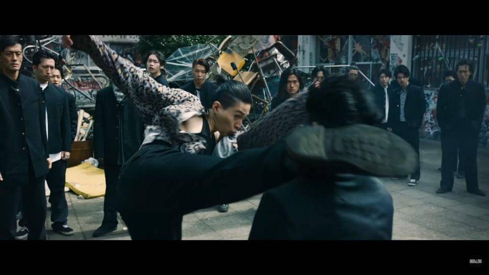 Tendangan Magoroku di High and Low: The Worst X. (Dok. Shochiku/High and Low: The Worst X)