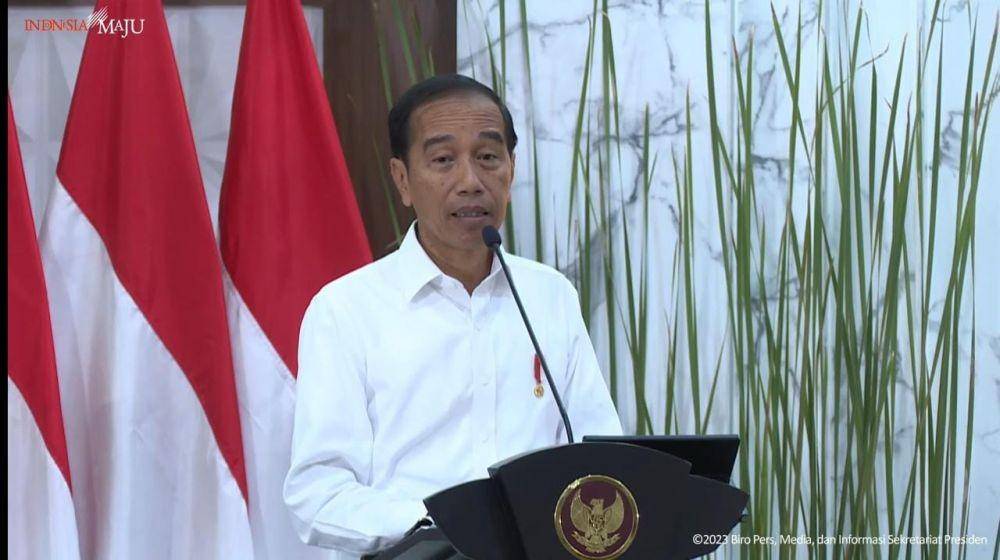 Presiden Jokowi hadir di acara Rakernas Basarnas, Kamis (16/2/2023) (Youtube.com/Sekretariat Presiden)