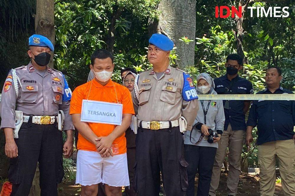 Anggota Densus 88 Bripda HS pelaku pembunuhan sopir taksi online di Depok (IDN Times/Amir Faisol)