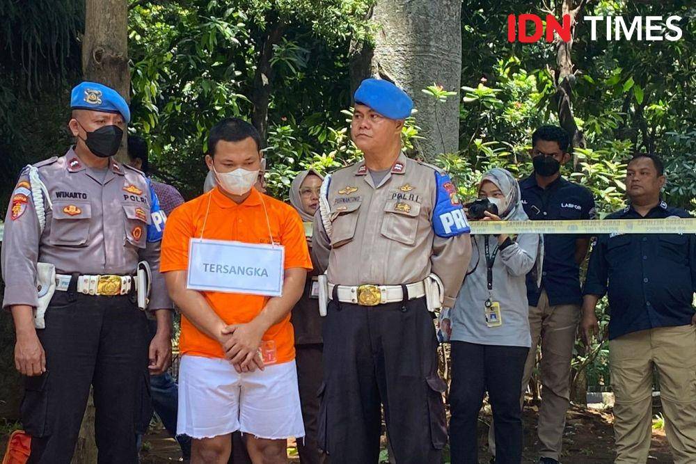 Anggota Densus 88 Bripda HS pelaku pembunuhan sopir taksi online di Depok (IDN Times/Amir Faisol)