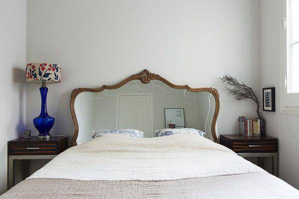 ilustrasi headboard cermin (lonny.com)