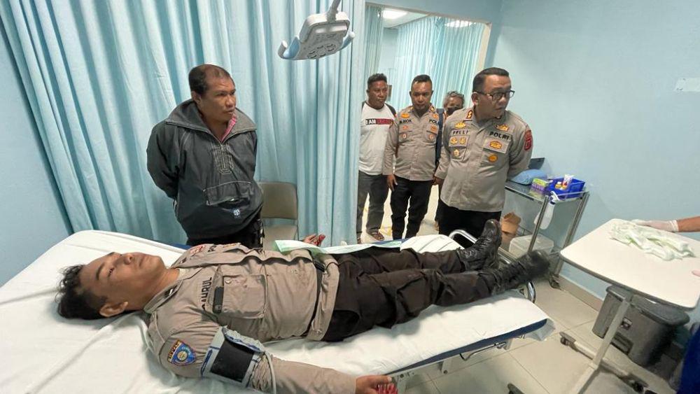 Ditebas Warga, Dua Jari Tangan Polisi di Mabar NTT Nyaris Putus