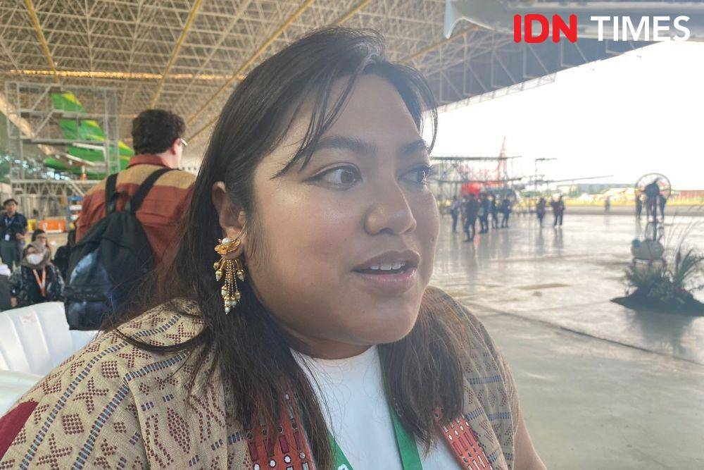 Kerri Na Basaria Pandjaitan, pendiri Tobatenun dan putri dari Menteri Koordinator Bidang Kemaritiman dan Investasi Luhut Binsar Pandjaitan. (IDN Times/Vadhia Lidyana)