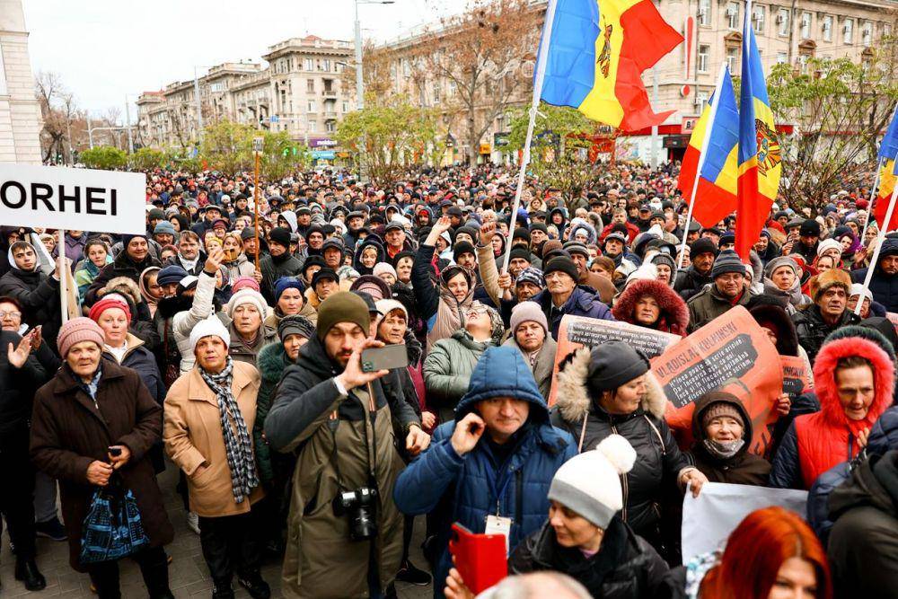 demonstrasi pro-Rusia di Moldova (facebook.com/ilanshorofficial)