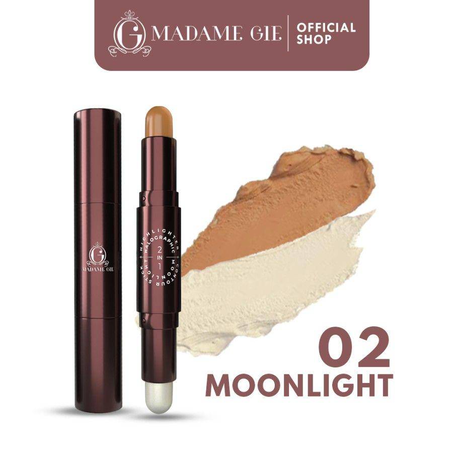 Madame Gie Halographic 2-in-1 Highlighter & Contour Stick (dok. Tokopedia/Madame Gie Official)