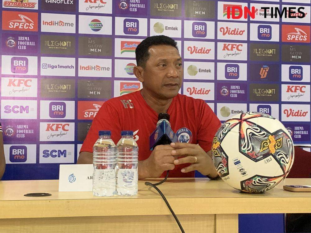 pelatih Arema FC, I Putu Gede Dwi Santoso. (IDN Times/Imam Faishal)