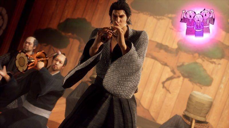 Screenshot bagian karaoke Like a Dragon: Ishin! (Dok. SEGA, RGG Studios/Like a Dragon: Ishin!)