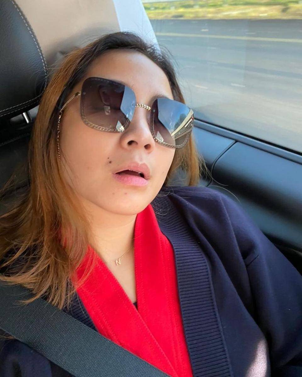 potret Nagita Slavina saat tidur (instagram.com/raffinagita1717/)