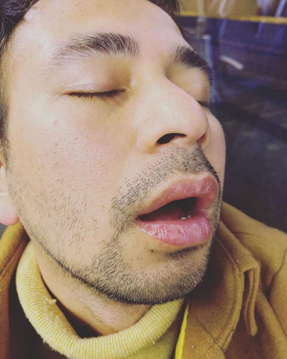 potret Raffi Ahmad saat tidur (instagram.com/raffinagita1717/)