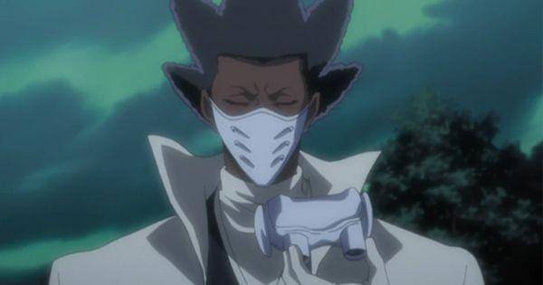 Tōsen memperlihatkan wajahnya pada momen pengkhianatan ( Dok. Pierrot / Bleach )