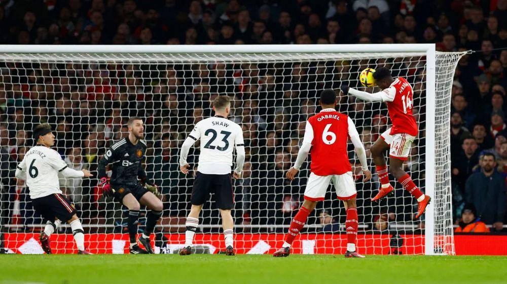 Arsenal melawan Manchester United di EPL 2022/2023. (premierleague.com)