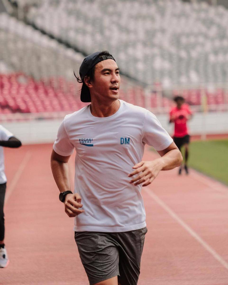 Daniel Mananta saat berlari (instagram.com/vjdaniel)