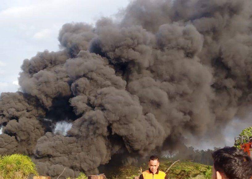(Lokasi sumur minyak yang terbakar di desa Keban 1 kecamatan Sanga Desa kabupaten Muba) IDN Times/Istimewa