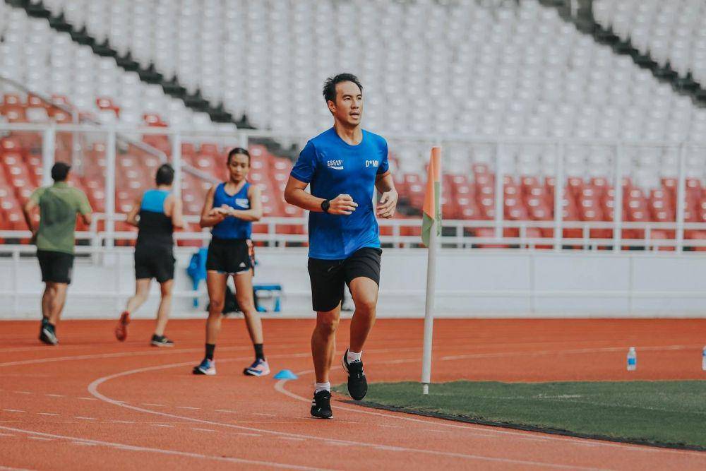 Daniel Mananta saat berlari (instagram.com/vjdaniel)