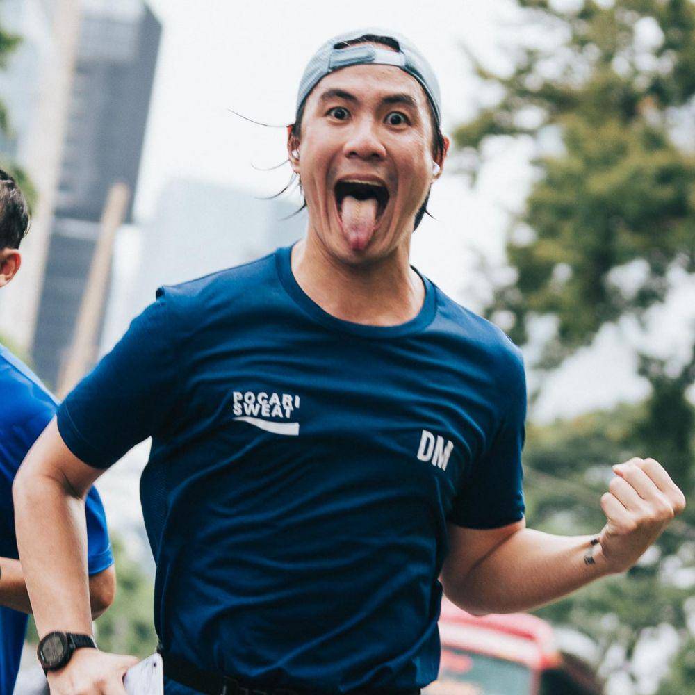 Daniel Mananta saat berlari (instagram.com/vjdaniel)