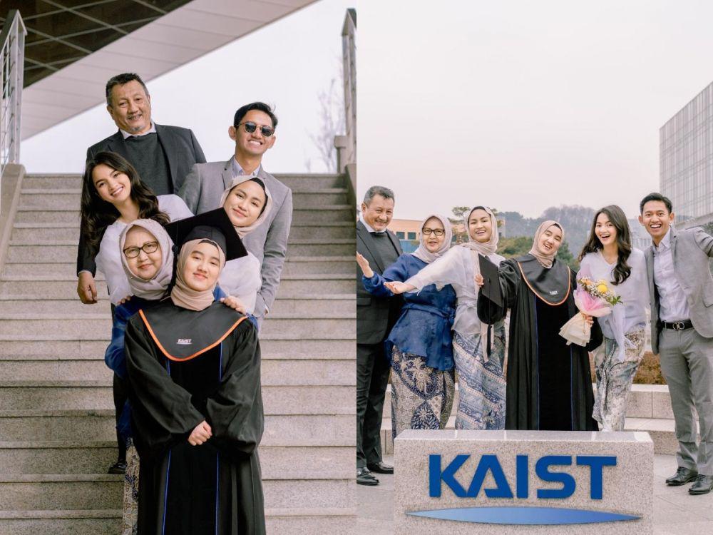 9 Potret Belva Devara Hadiri Wisuda Adik Ipar di KAIST Korea Selatan!