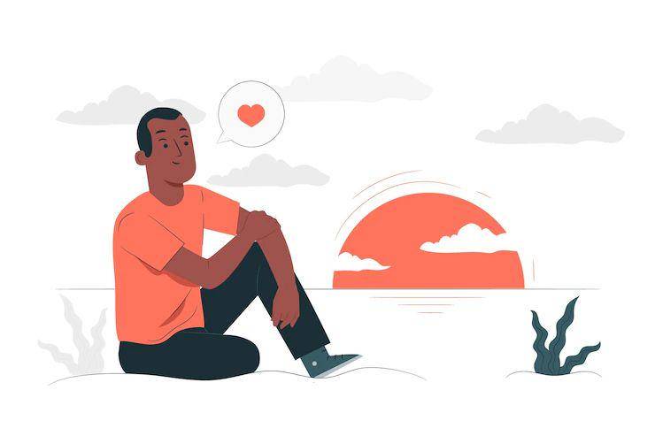 ilustrasi mencintai diri sendiri (freepik.com/storyset)