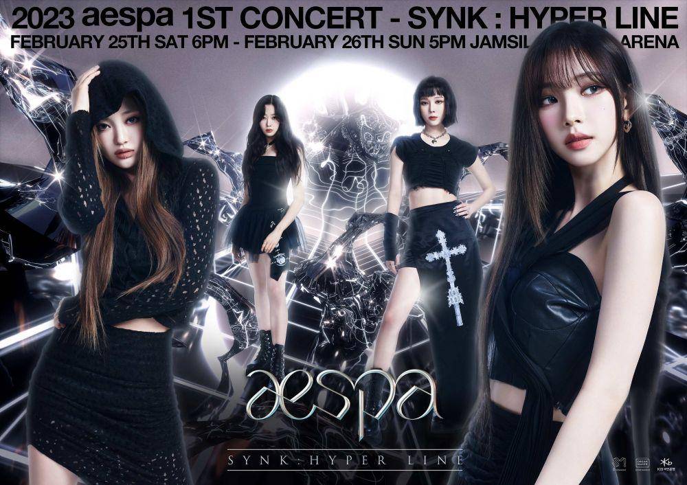 Poster konser aespa ’SYNK : HYPER LINE‘ (twitter.com/aespa_officiall)
